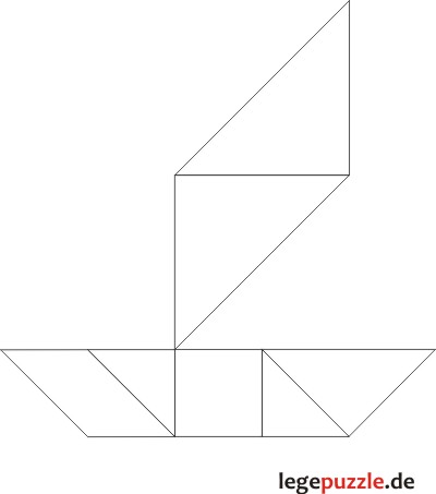 Tangram L�sung Boot
