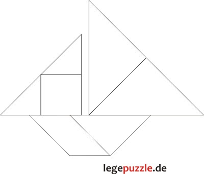 Tangram L�sung Boot