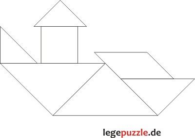 Tangram Lsung Schiff