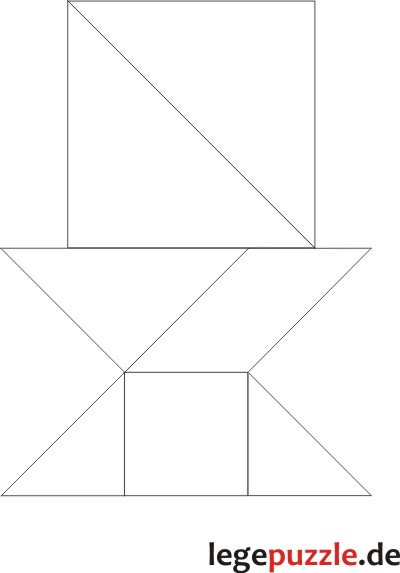 Tangram Lsung Glas