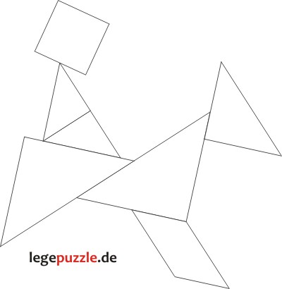 Tangram L�sung Reiter