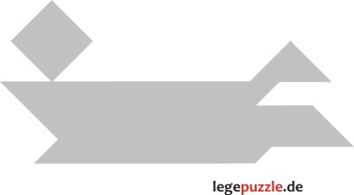 Tangram Schwimmer Nr.5