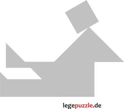 Tangram Sitzender Mensch