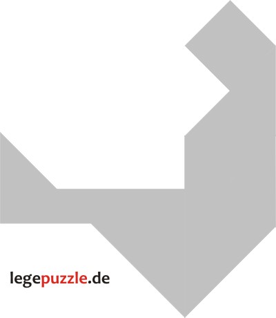 Tangram Sitzender Mensch