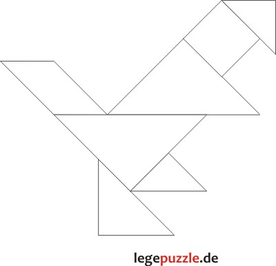 Tangram Lsung Dinosaurier