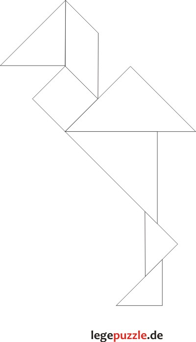 Tangram Lsung Flamingo