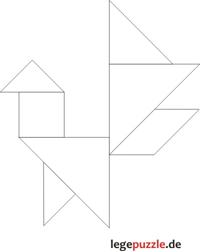 Tangram Lsung Hahn