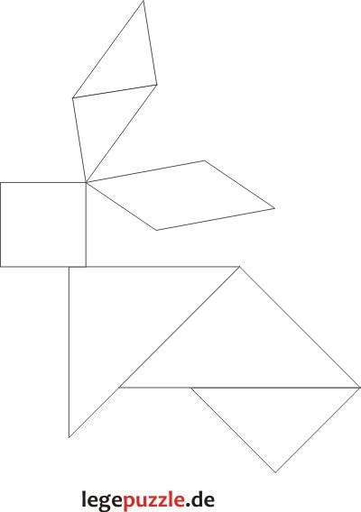 Tangram L�sung Hase