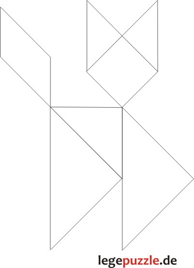 Tangram Lsung Katze
