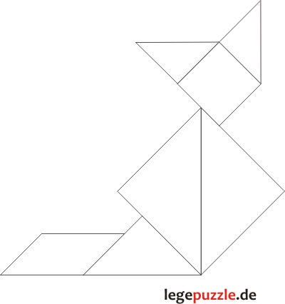 Tangram Lsung Katze