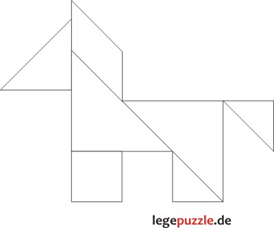 Tangram Lsung Pferd
