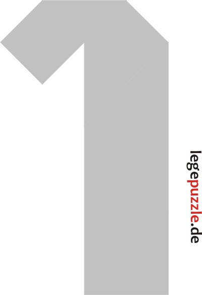 Tangram Zahl 1 Nr.2