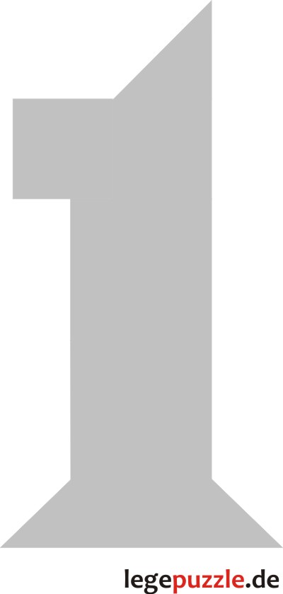 Tangram Zahl 1 Nr.5