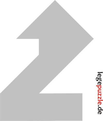 Tangram Zahl 2 Nr.2